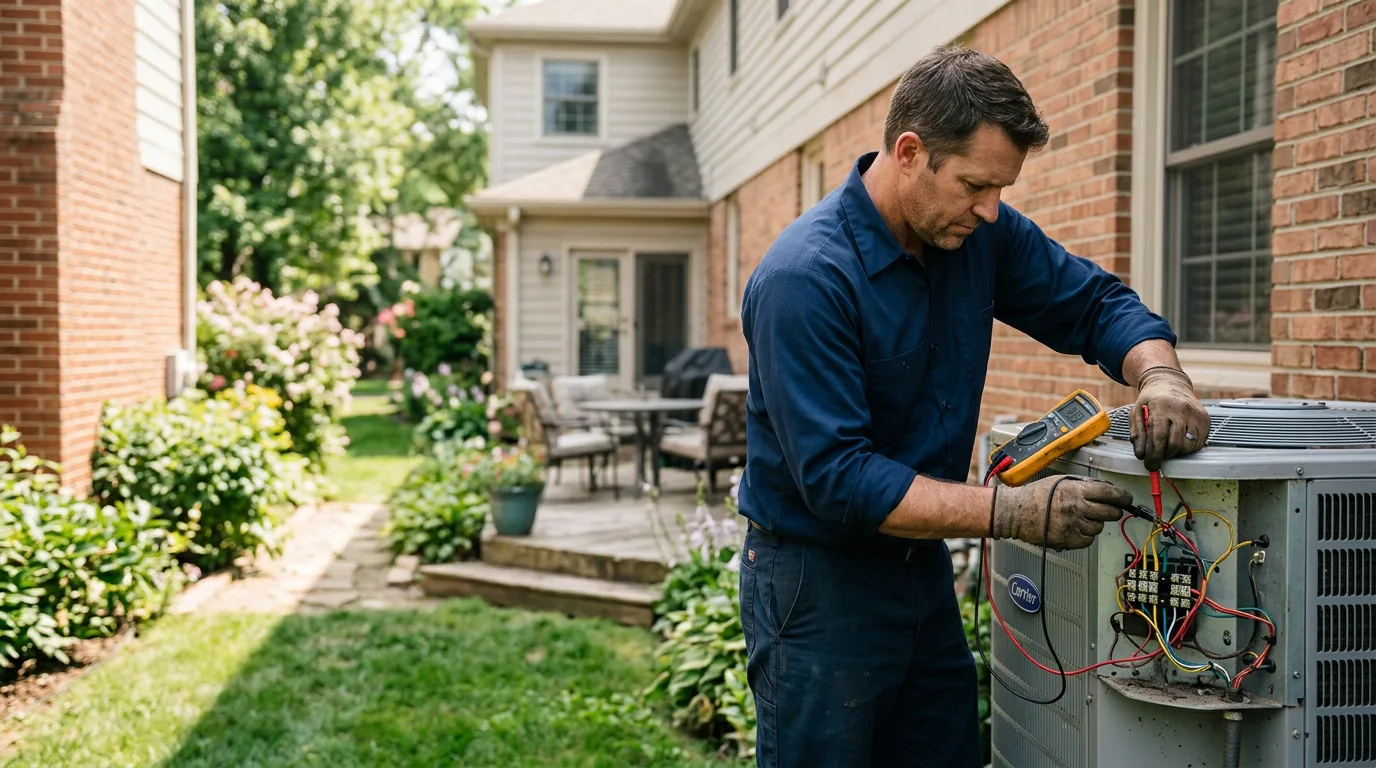 HVAC technician working near Yellville, AR